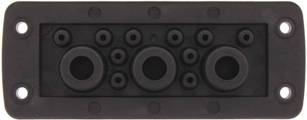 CONTA-CLIP KES 13/24 BK Introduction de câble avec membrane à perforer Ø trou de fixation 5.5 mm Ø max. des bornes 20.5 mm Polyamide 6.6 noir 1 pc(s)