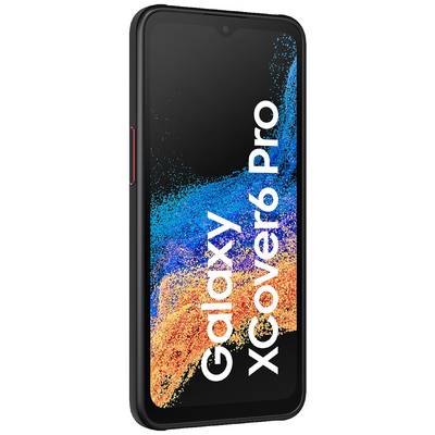 Un smartphone au design rectangulaire affichant l'écran avec l'inscription 'Galaxy XCover6 Pro'.