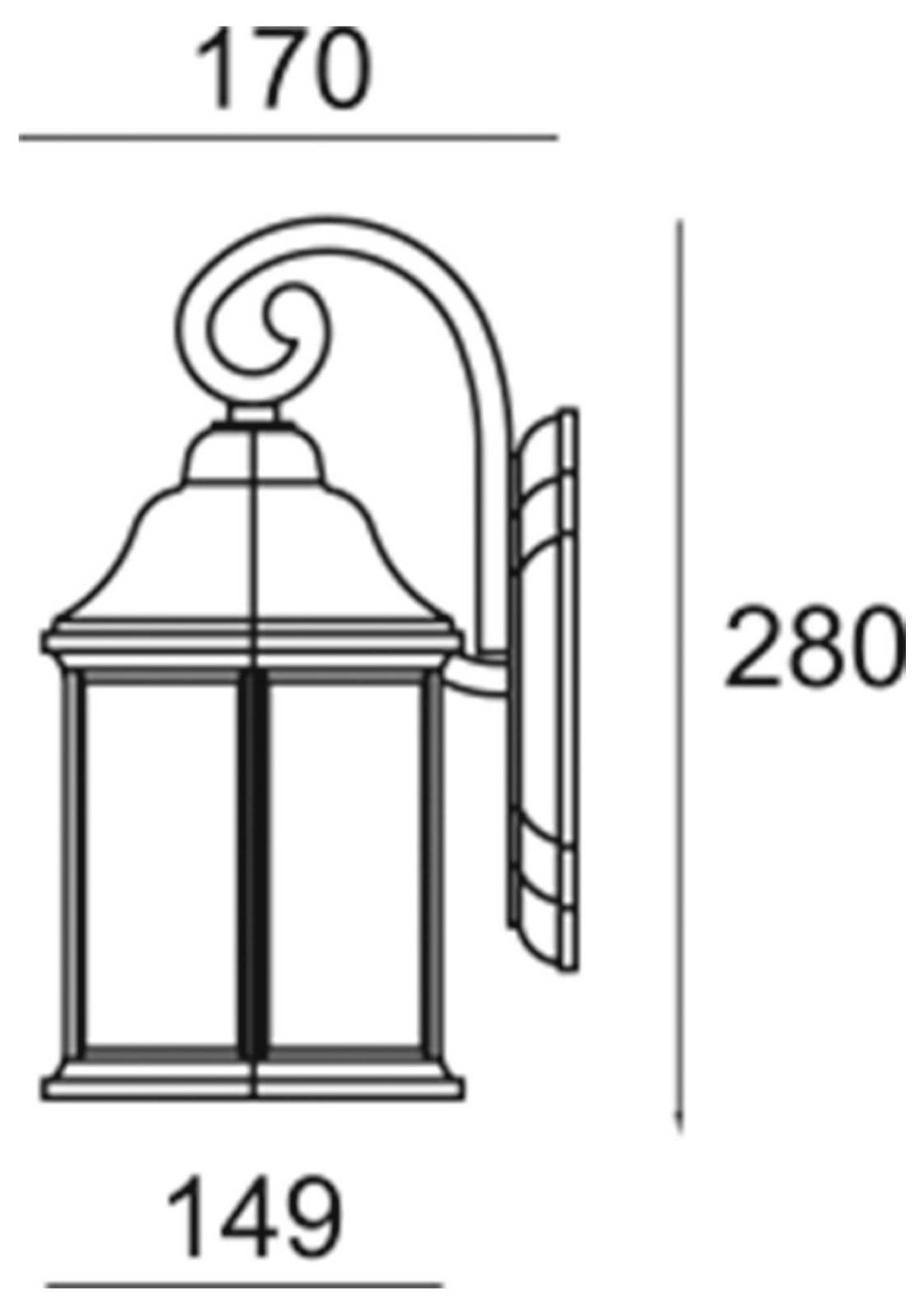 Deko Light Saiph 341244 Applique E27 noir, translucide-5