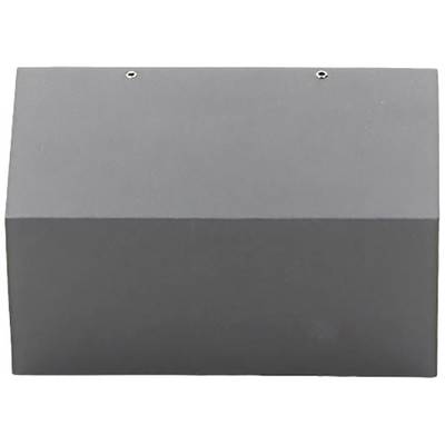 Bloc noir rectangulaire avec deux petites vis sur le dessus, probablement un boîtier ou un composant d'un appareil.
