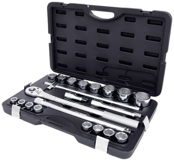 KS Tools  Jeu de clés à douille en pouces 3/4" (20 mm) 21 pièces 911.0721