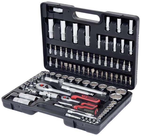 KS Tools KS TOOLS - Knarre - 94 Stücke - 1/4", 1/2" Jeu de clés à douille métrique 1/4" (6.3 mm) 94 pièces 911.0694