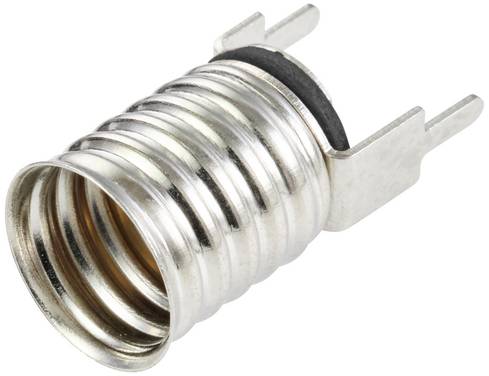 TRU COMPONENTS TC-10477724 Support d'ampoule Culot (mini-lampes): E10 Connexion: broches à souder 1 pc(s)