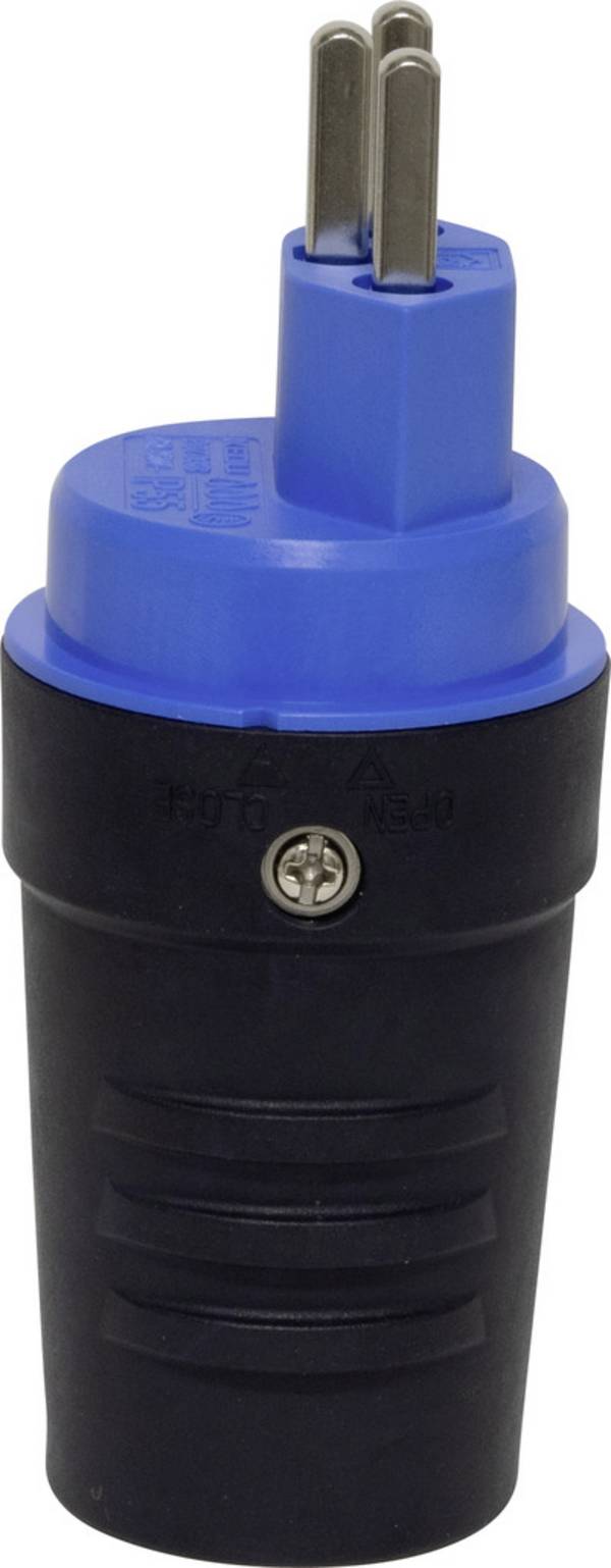 Brennenstuhl 1082042055 Fiche d'alimentation suisse   230 V noir, bleu IP55
