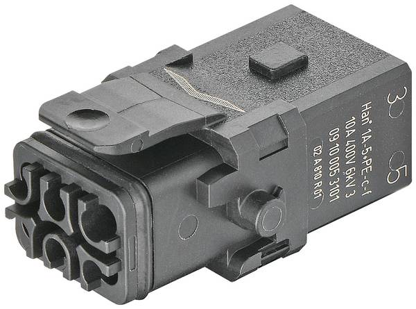 Connecteur Han 1A-5+PE-C-f latch 09100053101 HARTING 1 pc(s)