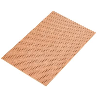 Une plaquette de prototypage orange, rectangulaire, avec des trous régulièrement répartis, adaptée aux prototypes de circuits électroniques.