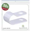Quadrios 22CA145 Bride de montage vissable 22CA145 Plage de Ø du faisceau 5.3 mm (max) incolore 1 set