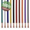 Quadrios 22CW002 Assortiment de cordons 1 x 0.25 mm² blanc, bleu, marron, orange, vert, jaune, gris, violet, noir, rouge 1 set