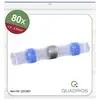 Quadrios 22C463 Prolongateur avec gaine thermorétractable 1.5 mm² 2.5 mm² entièrement isolé bleu 1 set