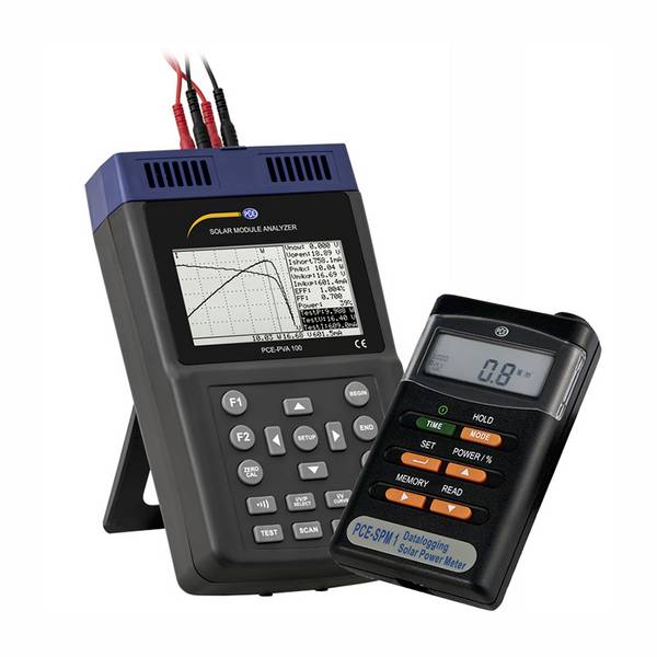 Set d'appareils de mesure photovoltaïque PCE Instruments PCE-PVA 100-SPM 1-KIT  0 - 2000 W/m²