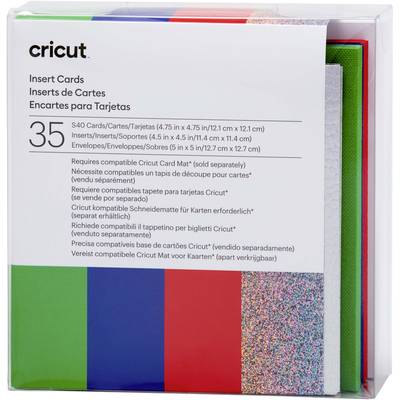 Cricut Insert Cards Rainbow S40 Set de cartes  rouge, bleu, vert
