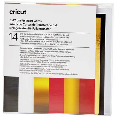 Cricut Insert Cards FOIL Royal Flush S40 Set de cartes  blanc, noir, rouge