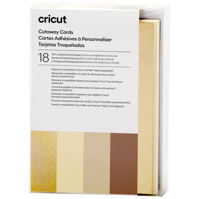 Cricut Cut-Away Cards Neutrals R10 Set de cartes  gris, kaki, crème