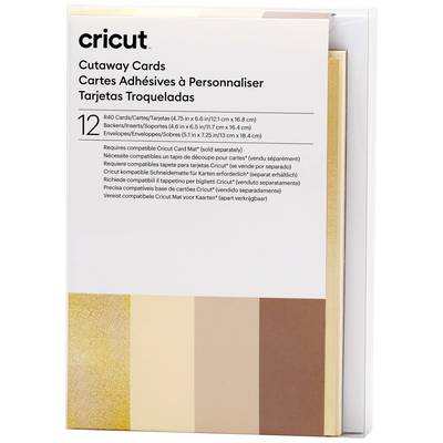 Cricut Cut-Away Cards Neutrals R40 Set de cartes  gris, kaki, crème