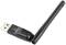 Adaptateur USB Wi-Fi noir avec une antenne amovible et rotative, portant l'inscription 'renkforce' sur le boîtier.