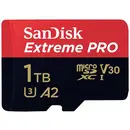 SanDisk Extreme PRO Carte microSDXC 1 TB Class 10, UHS-I, v30 Video Speed Class résistance aux chocs, étanche