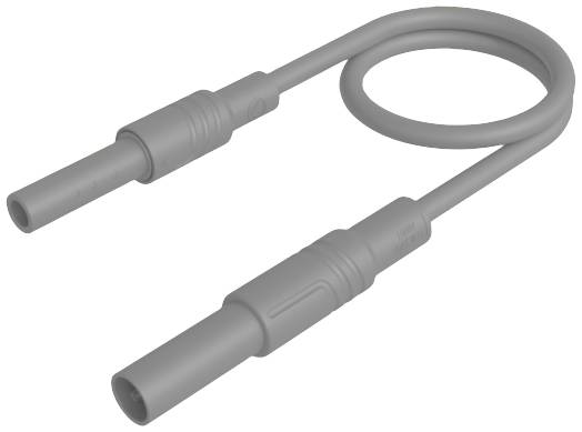 Hirschmann Test & Measurement MAL S GG-B 100/2,5 gr Cordon de mesure de sécurité fiche de sécurité 4 mm prise de sécurité 4 mm 100 cm gris 1 pc(s)