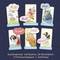 Six animaux de bande dessinée avec des bulles de dialogue : « NEINcorne », « PrincesseMÊME », « QUOIours », « PROCHEchien », « HIHamster », « POURQUOImoth ». Détails du matériel de jeu ci-dessous.
