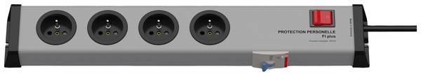 Bloc multiprise avec interrupteur Ehmann 0250x02042301 gris fiche FR 1 pc(s)