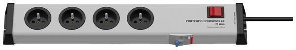 Bloc multiprise avec interrupteur Ehmann 0221x02042301 gris fiche FR 1 pc(s)