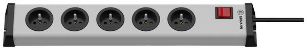 Bloc multiprise avec interrupteur Ehmann 0201x02052303 gris fiche FR 1 pc(s)