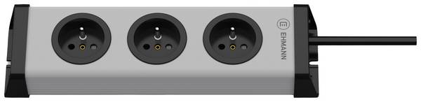 Multiprise Ehmann 0200x02032303 gris fiche FR 1 pc(s)