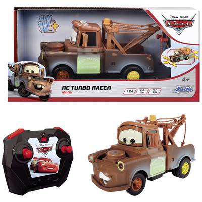Dickie Toys 203084033 Cars Turbo Racer Mater 1:24 Véhicule RC débutant électrique Véhicule d'intervention  
