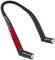 Lampe de travail flexible avec deux lampes LED réglables et poignée rouge. Adaptée pour éclairer des zones difficiles d'accès.