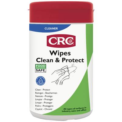Lingettes CRC Nettoie et Protège - Produit de nettoyage et de protection, adapté aux surfaces de transformation alimentaire, industrielles et de bureaux.