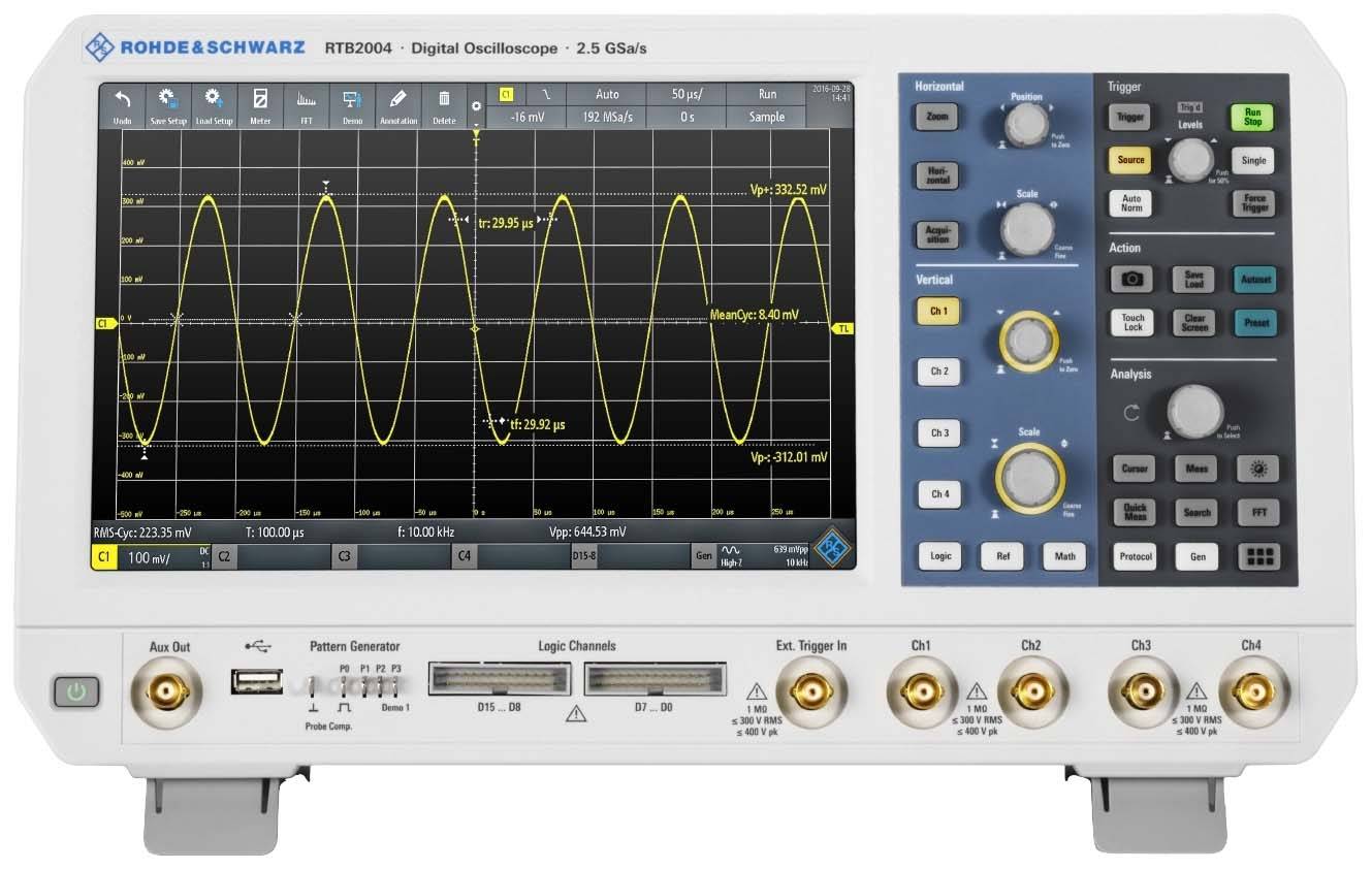 OSCILLOSCOPE NUMÉRIQUE ROHDE & Schwarz R&S® RTB-BNDL 70 MHz 2 Géch/s 10 ...