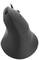 Souris verticale ergonomique en noir, photographiée de dessus, montrant la disposition des touches et sa forme incurvée pour le soutien de la main.