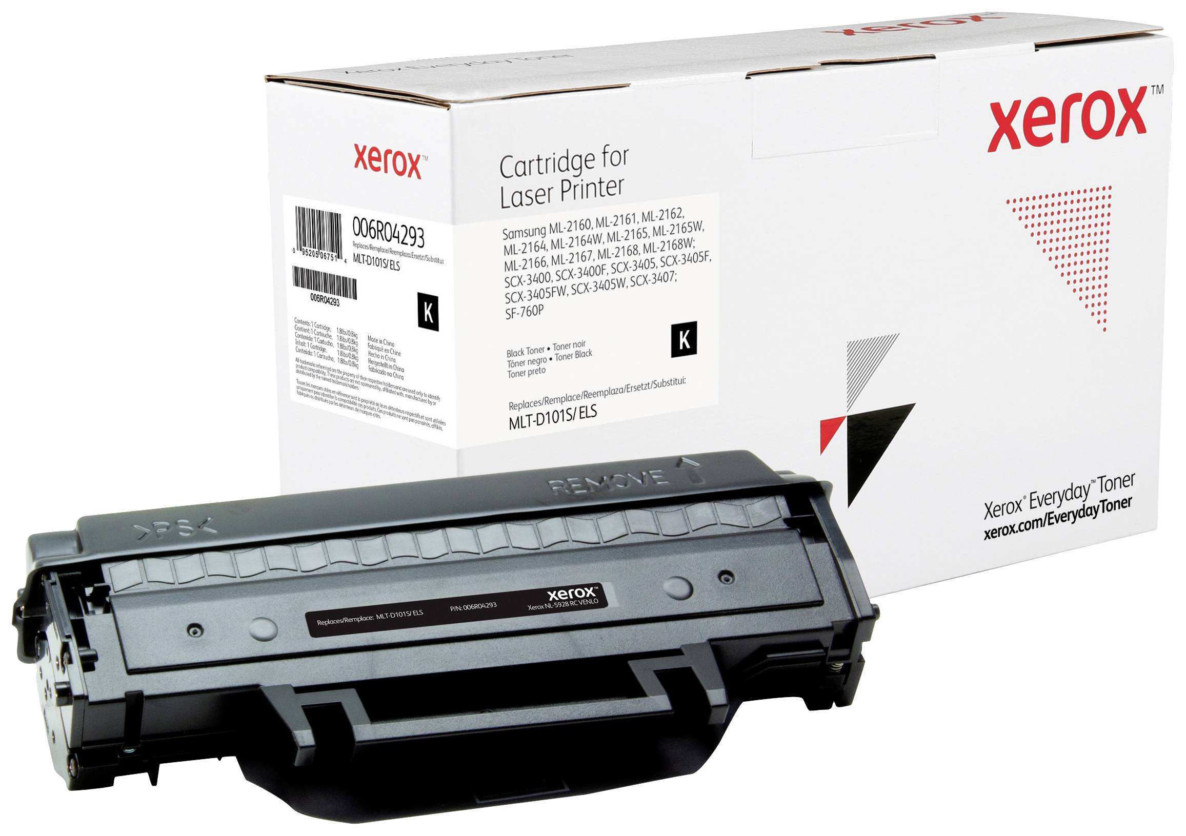 Everyday Toner Noir ™ de compatible avec Samsung MLT-D101S, Capacité standard, 1500 pages, Noir, 1 pièce(s)-0