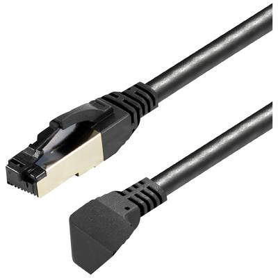 Maxtrack TI 48-1 L RJ45 Câble réseau, câble patch  S/FTP 1.0 m noir  1 pc(s)
