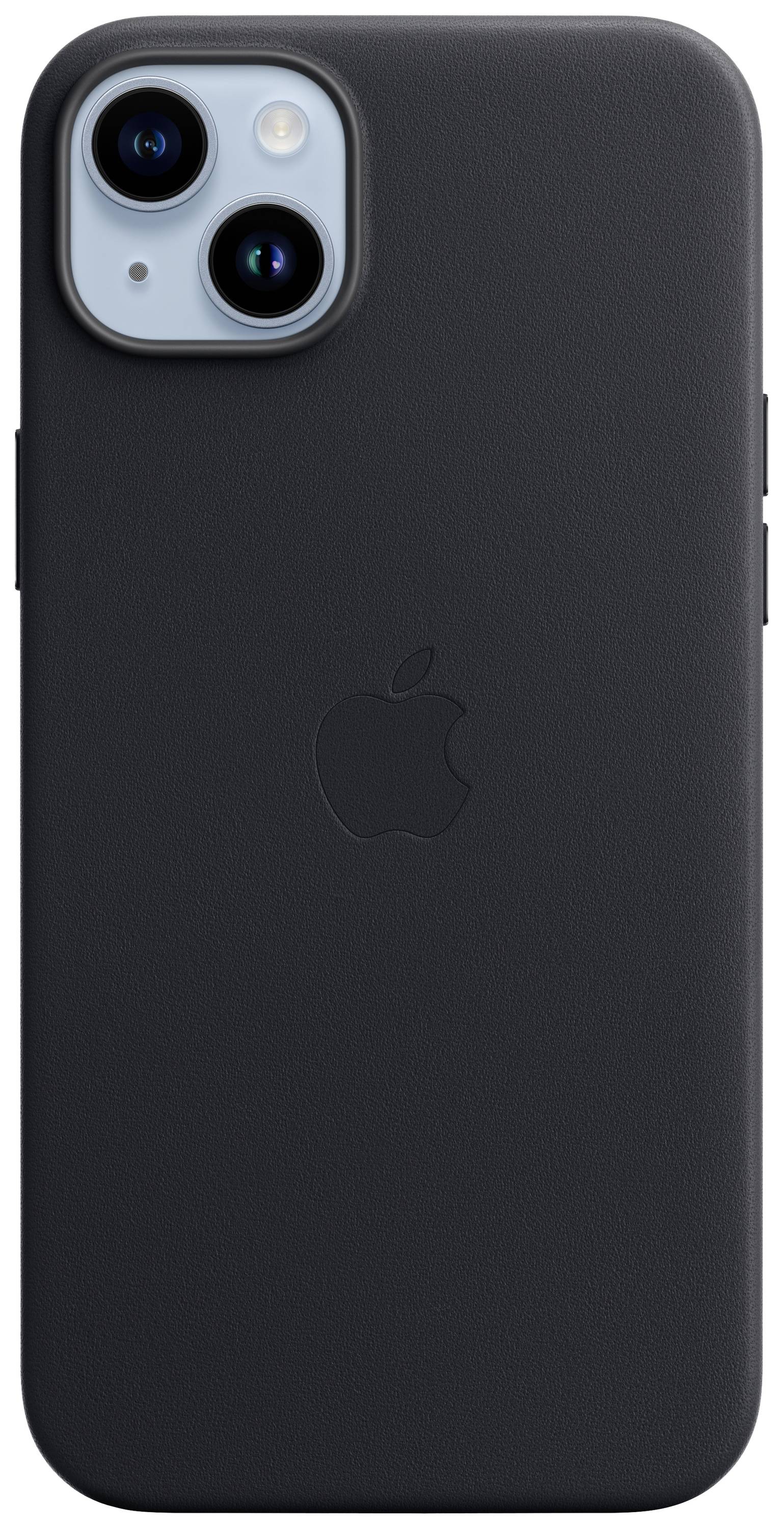 Apple Leather Case MagSafe Protection d'écran Apple iPhone 14 Plus minuit chargement par induction, résistant aux chocs -1