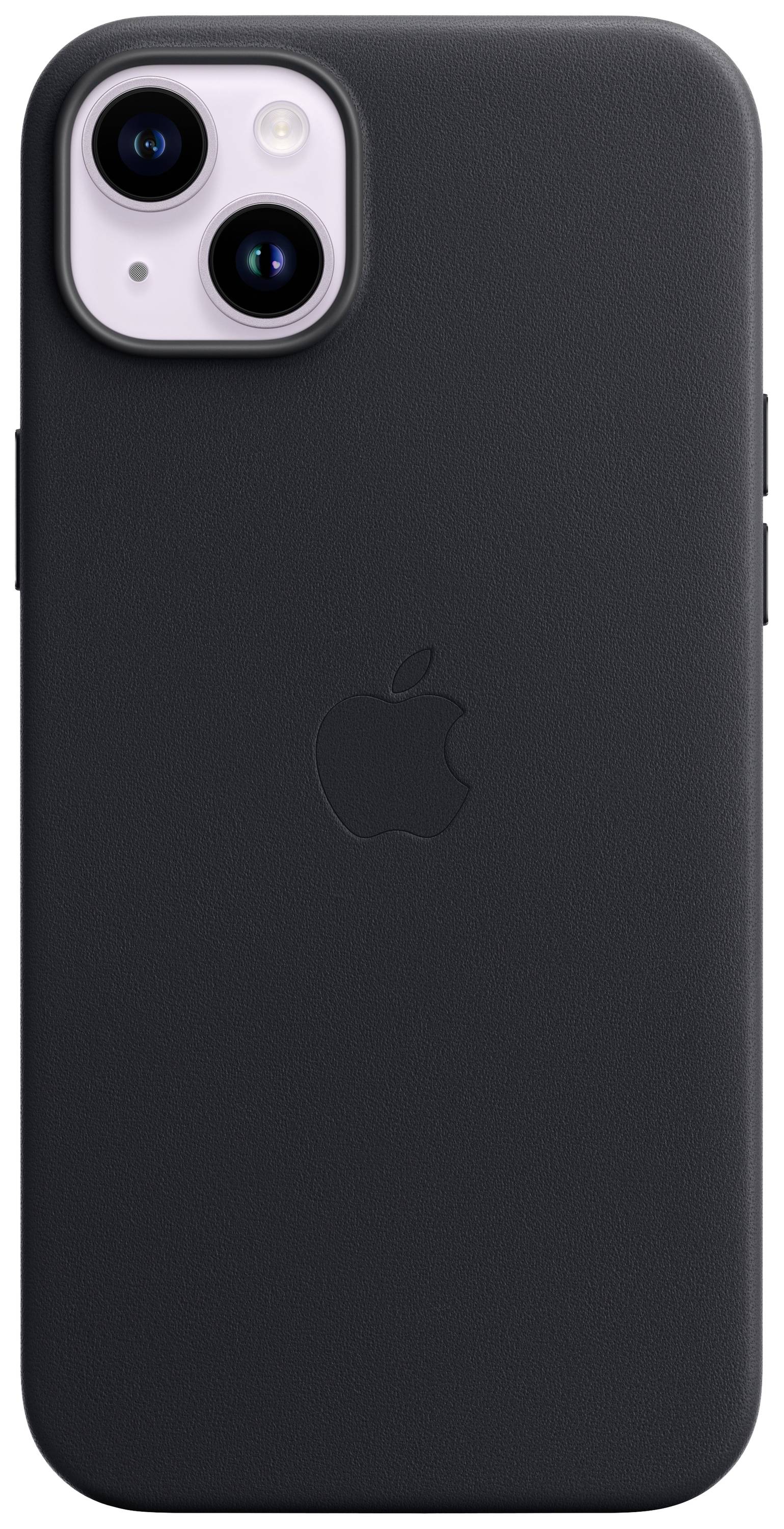 Apple Leather Case MagSafe Protection d'écran Apple iPhone 14 Plus minuit chargement par induction, résistant aux chocs -2