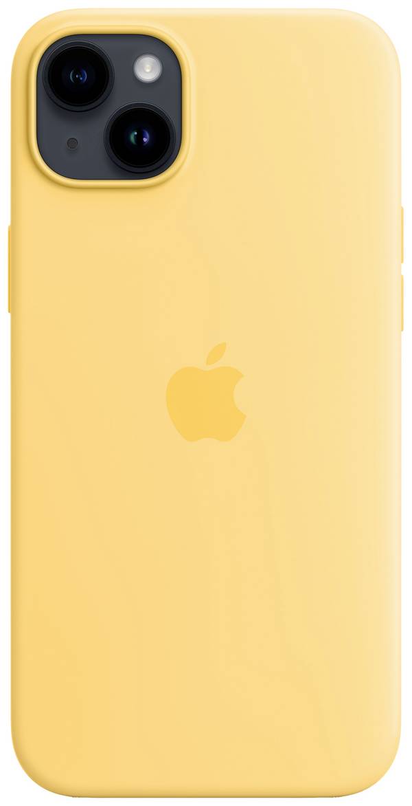Apple Silicon Case MagSafe Protection d'écran Apple iPhone 14 Plus soleil jaune chargement par induction, résistant aux chocs MPTD3ZM/A