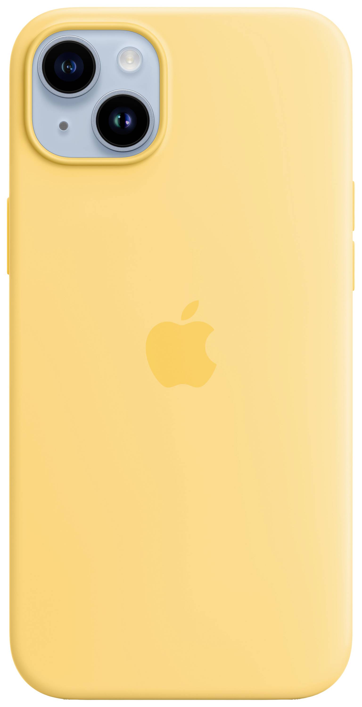 Apple Silicon Case MagSafe Protection d'écran Apple iPhone 14 Plus soleil jaune chargement par induction, résistant aux -1