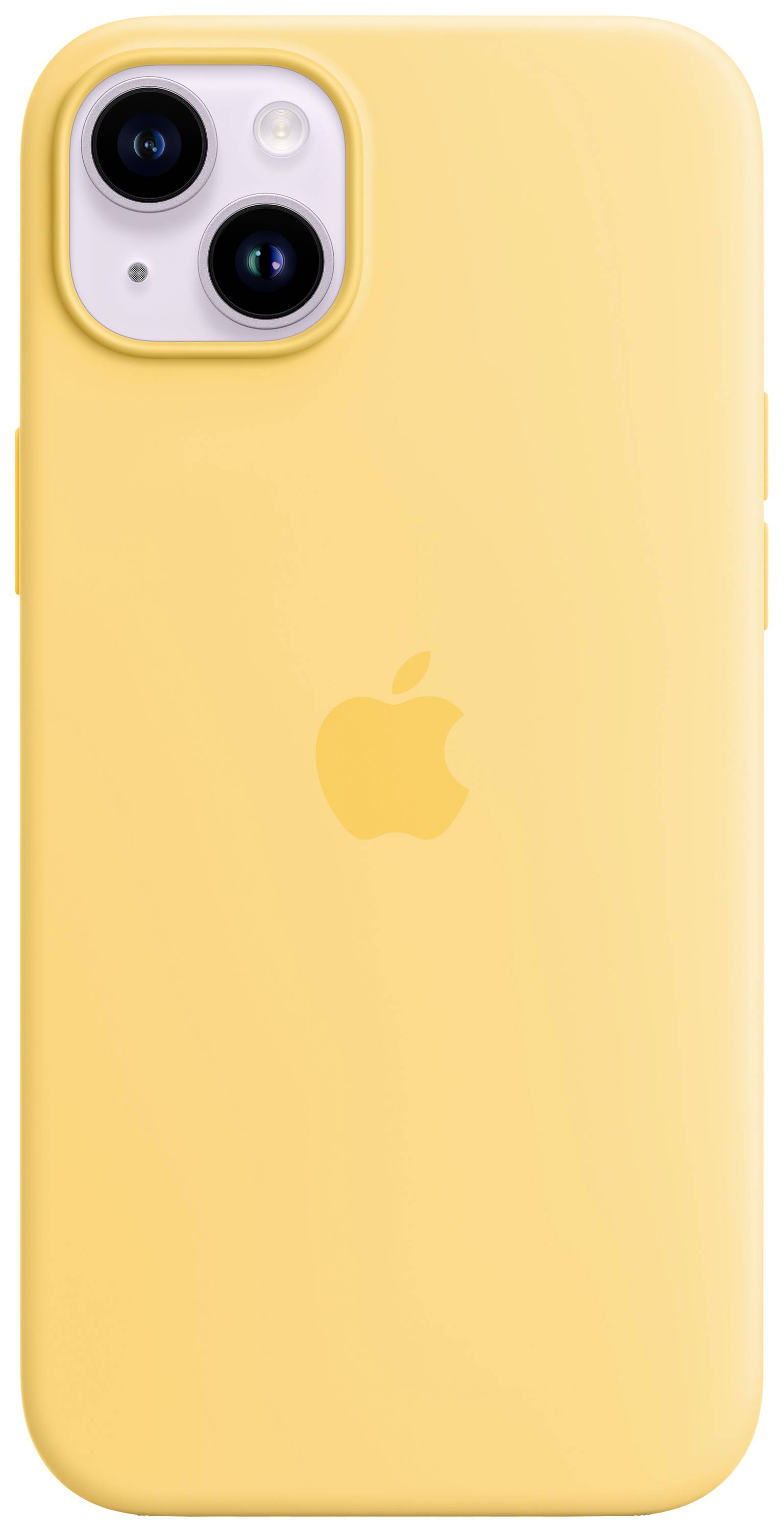 Apple Silicon Case MagSafe Protection d'écran Apple iPhone 14 Plus soleil jaune chargement par induction, résistant aux -2