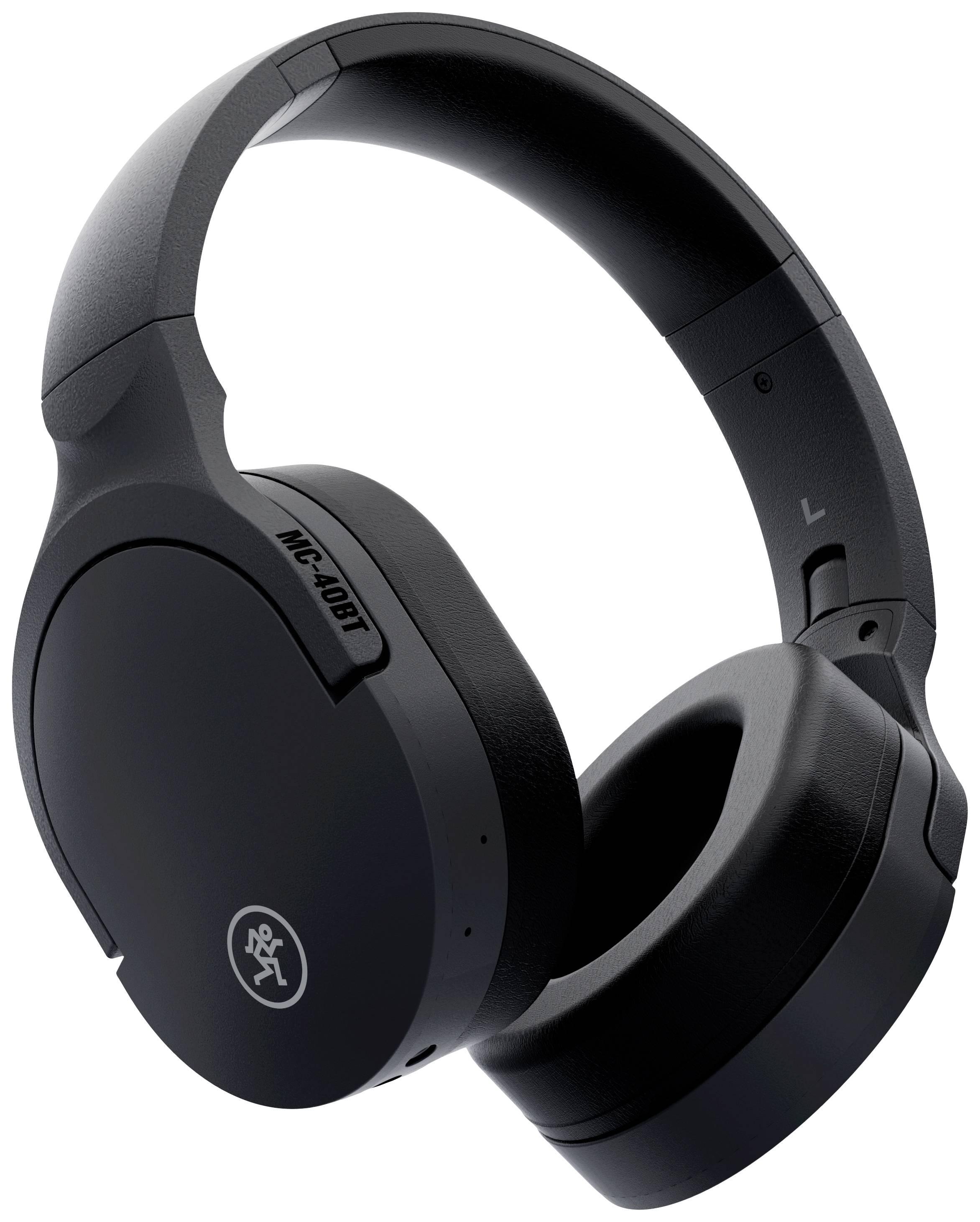 Casque audio noir, sans fil, circumaural avec fonction de réduction de bruit. Adapté pour profiter de la musique et passer des appels mains libres.