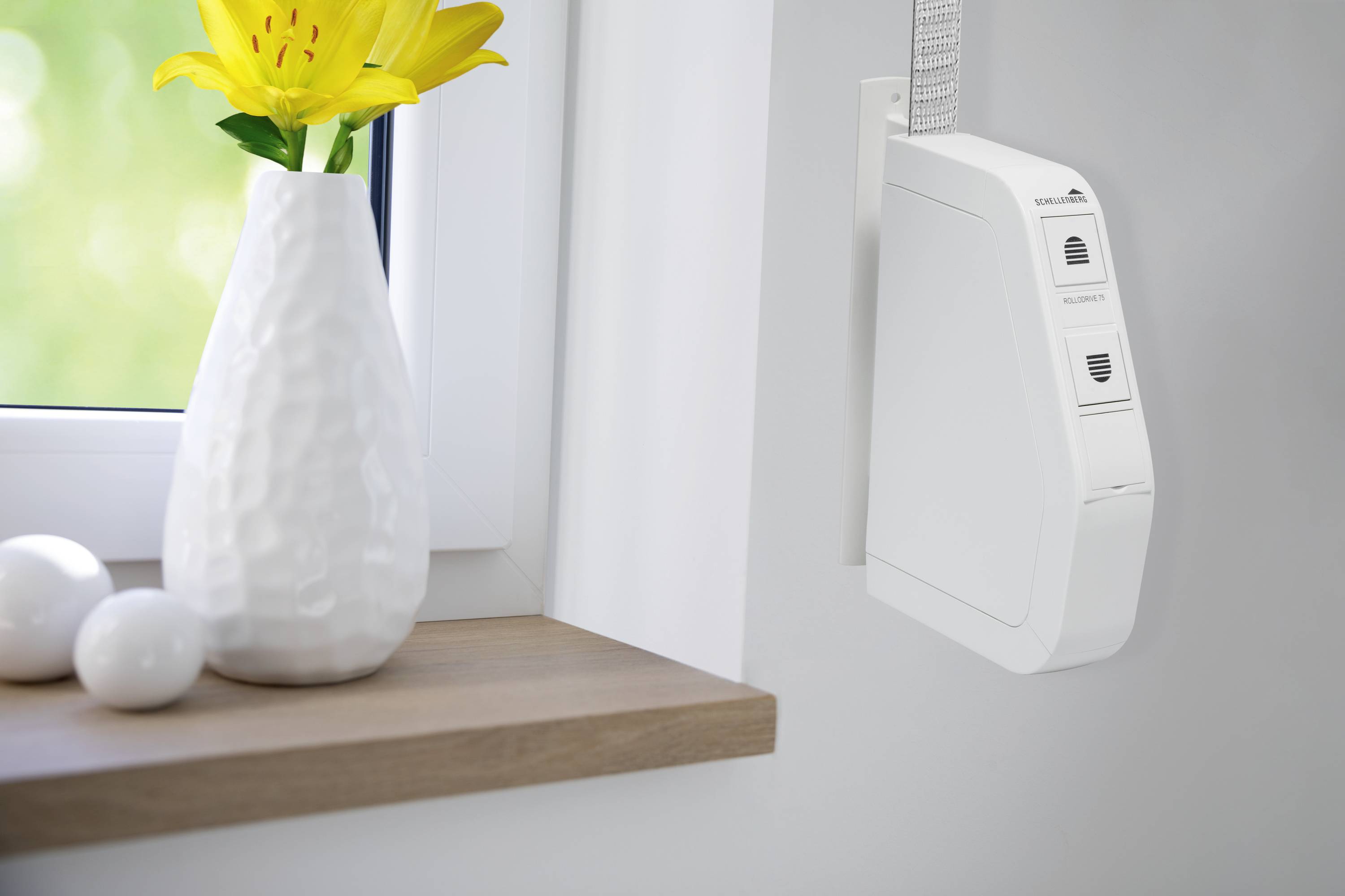 Schellenberg 22575 RD75 STANDARD Enrouleur de sangle électrique 14 mm Force de traction (max.) 30 kg en façade-2