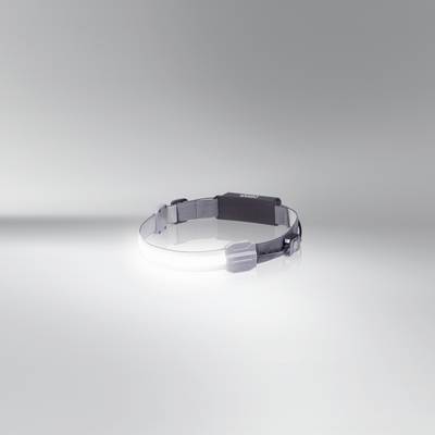 Un bandeau noir avec des éléments en plastique gris sur un fond blanc, probablement un dispositif portable ou un accessoire.