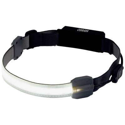 Bandeau noir avec une bande lumineuse LED claire à l'avant et la marque 'OSRAM' sur l'unité de batterie supérieure.