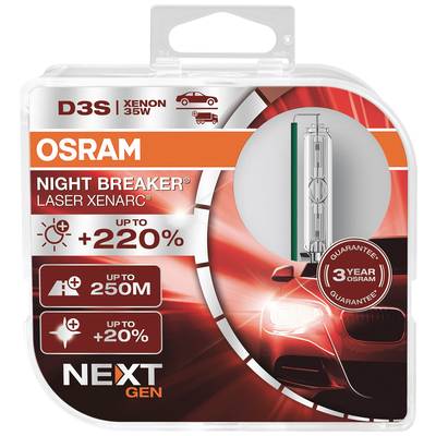Ampoule xénon OSRAM 66340XNN-HCB Xenarc Night Breaker® Laser D3S 35 W 1  paire(s) - Conrad Electronic France