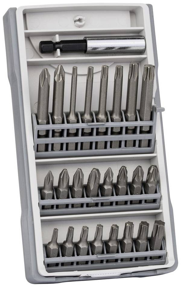 Bosch Accessories X-Pro 2607017037 Jeu d'embouts 25 pièces cruciforme Phillips, vis Pozidriv, TORX® intérieur