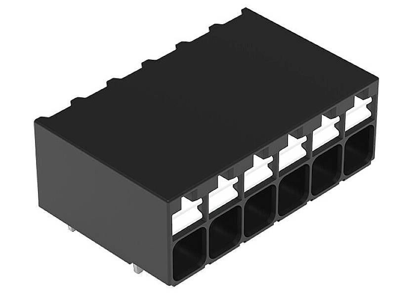 WAGO 2086-1206 Borne pour circuits imprimés 1.50 mm² Nombre de pôles 6 noir 1 pc(s)