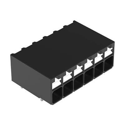 WAGO 2086-1206 Borne pour circuits imprimés 1.50 mm² Nombre de pôles (num) 6 noir 1 pc(s) 