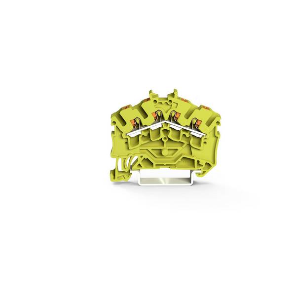 WAGO 2202-6406 Borne de passage  connexion Cage Clamp  jaune 100 pc(s)