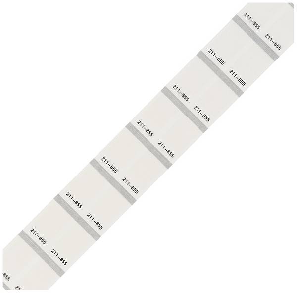 WAGO 211-855  Etiquette pour impression transfert thermique  18 x 9 mm Couleur de la surface de marquage: blanc Nombre d'étiquettes: 1000