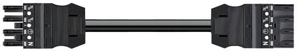 WAGO 771-9994/006-501 Câble de raccordement secteur Alimentation femelle - Alimentation mâle Nombre total de pôles: 4 noir 5 m 1 pc(s)