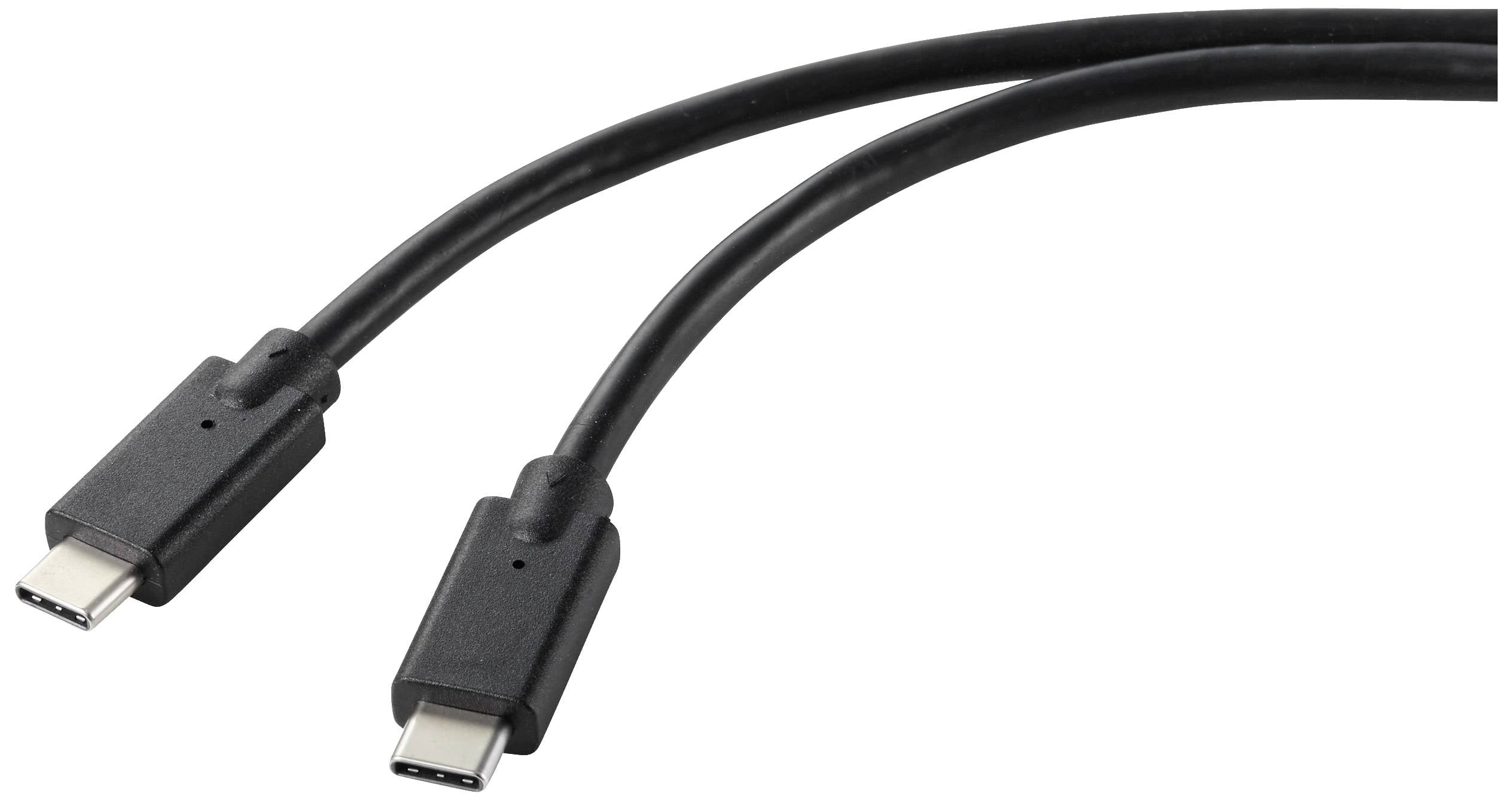 Renkforce Câble de charge USB USB 2.0 USB-C® mâle, USB-C® mâle 1.00 m noir gaine TPE RF-5251918